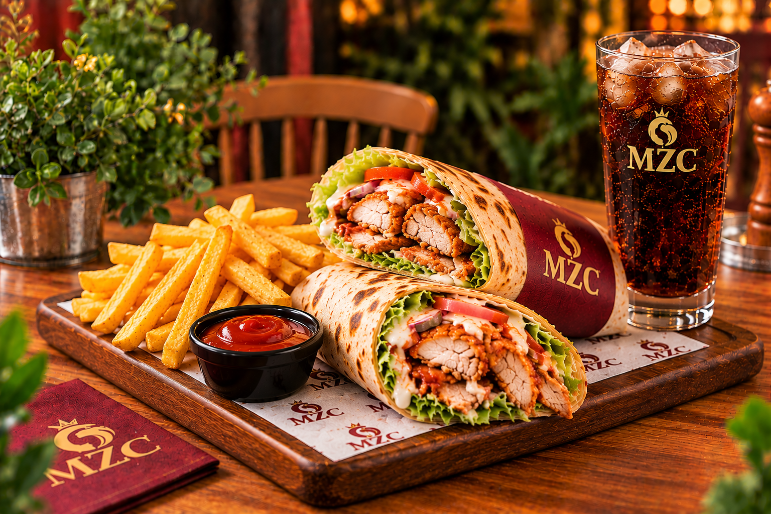 Chicken Wrap Menu