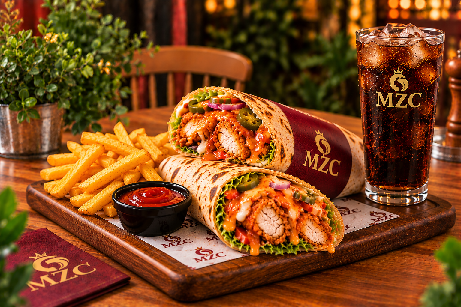 Spicy Wrap menu
