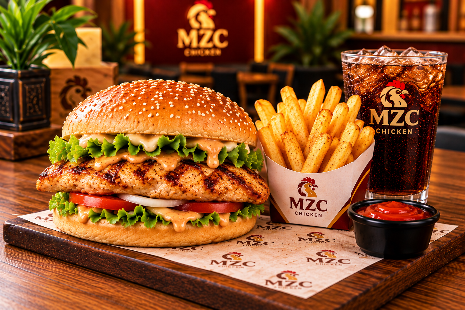 Grilled Chicken Burger