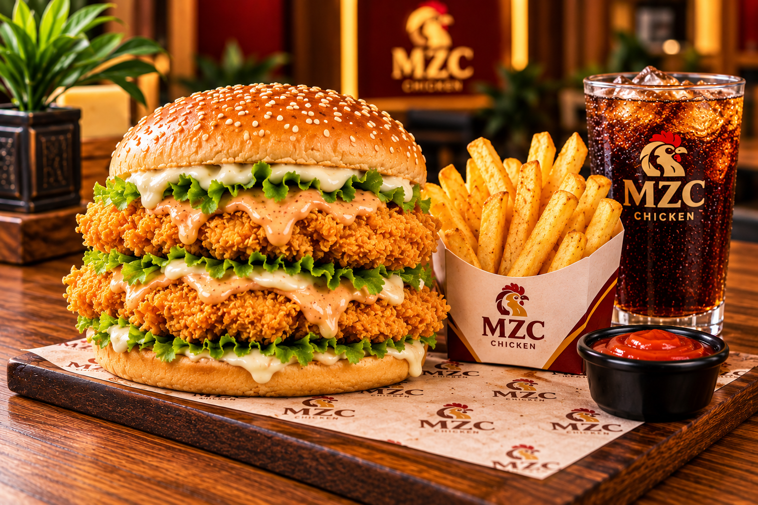 Double Zinger Burger
